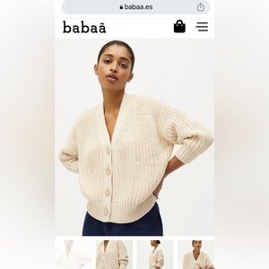 Babaà Cardigan no18 Natural Cotton